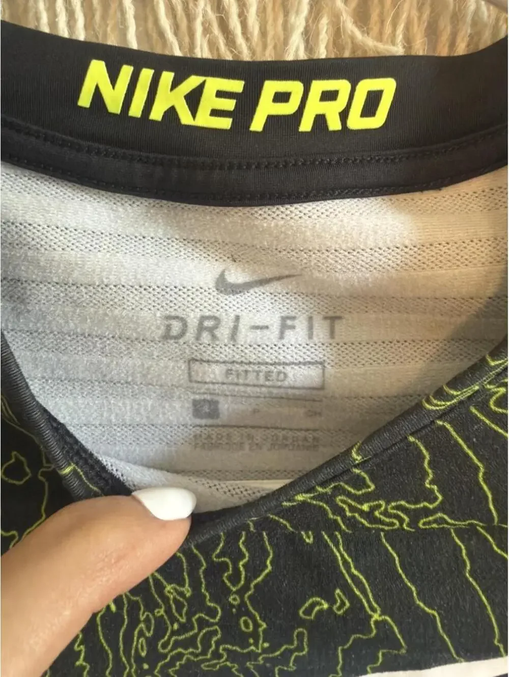 Nike Pro Dri-Fit Fitted Long Sleeve Athletic Shirt